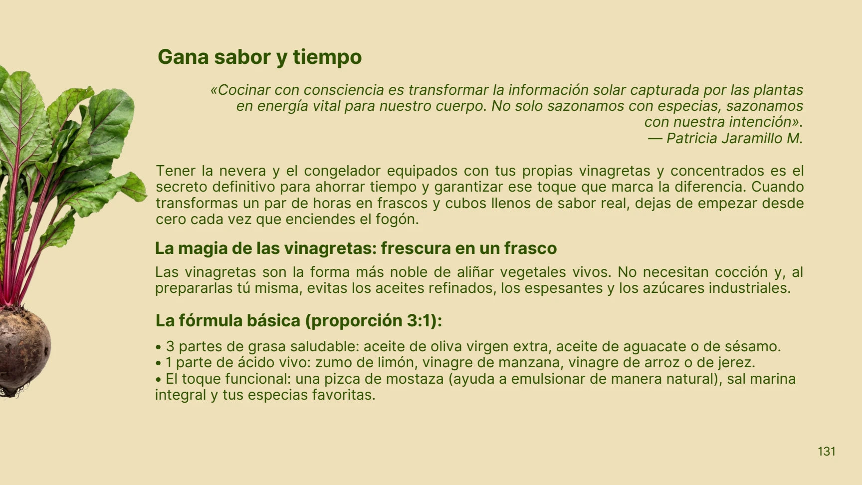 Página real del manual sobre vinagretas y preparaciones base
