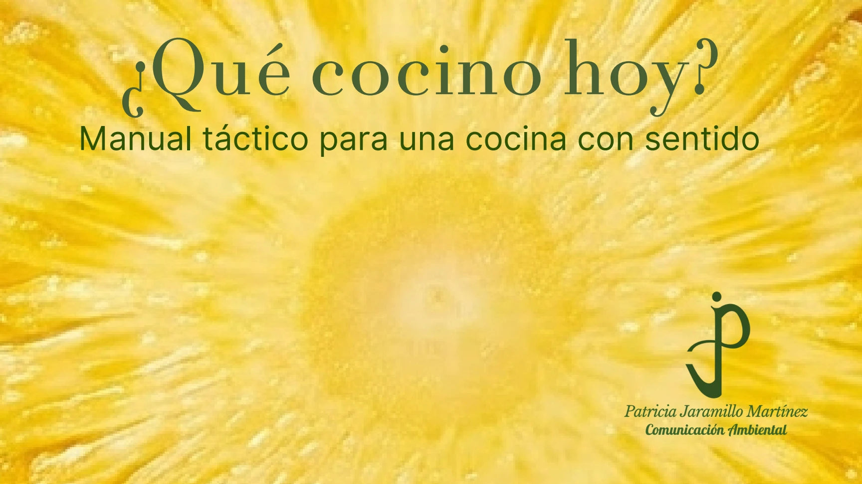 Portada original de ¿Qué cocino hoy? Manual táctico para una cocina con sentido
